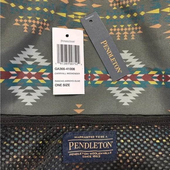 Pendleton RANCHO ARROYO EXPLORER CARRYALL WEEKENDER - NEW, tags included - Picture 4 of 10